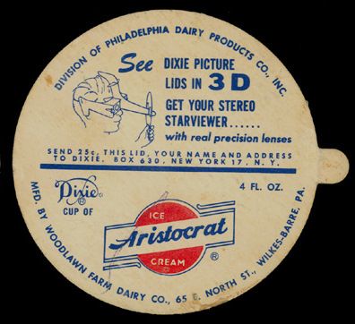 1954 Dixie Lids Aristocrat Ice Cream